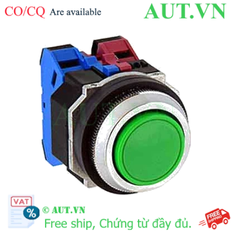 Ảnh của Nút nhấn giữ không đèn IDEC AOD122NG D30 2NO+2NC (Xanh)