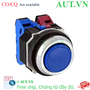 Ảnh của Nút nhấn giữ không đèn IDEC AOD122NS D30 2NO+2NC (Xanh)