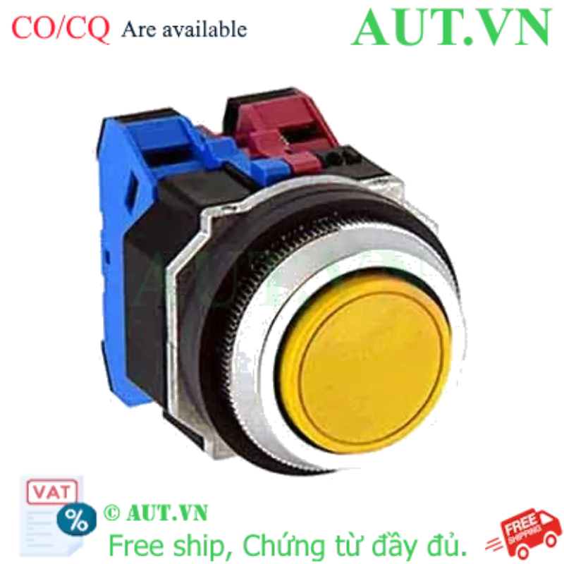 Ảnh của Nút nhấn giữ không đèn IDEC AOD122NY D30 2NO+2NC (Vàng)