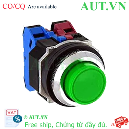 Ảnh của Nút nhấn giữ không đèn IDEC AOD202NG D30 2NC (Xanh)