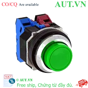 Ảnh của Nút nhấn giữ không đèn IDEC AOD222NG D30 2NO+2NC (Xanh)