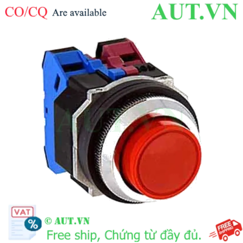 Ảnh của Nút nhấn giữ không đèn IDEC AOD222NR D30 2NO+2NC (Đỏ)