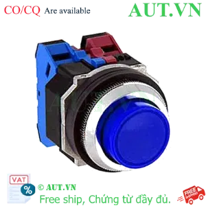 Ảnh của Nút nhấn giữ không đèn IDEC AOD222NS D30 2NO+2NC (Xanh)