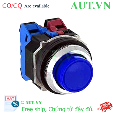 Ảnh của Nút nhấn giữ không đèn IDEC AOD222NS D30 2NO+2NC (Xanh)