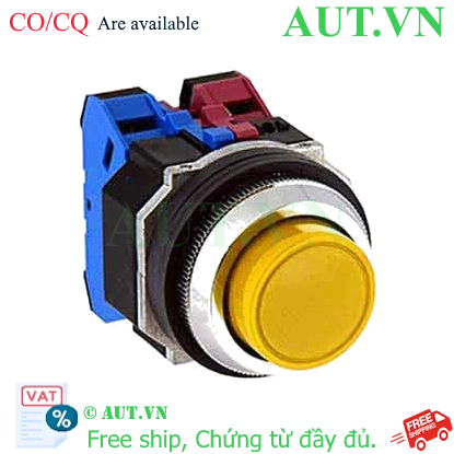 Ảnh của Nút nhấn giữ không đèn IDEC AOD222NY D30 2NO+2NC (Vàng)