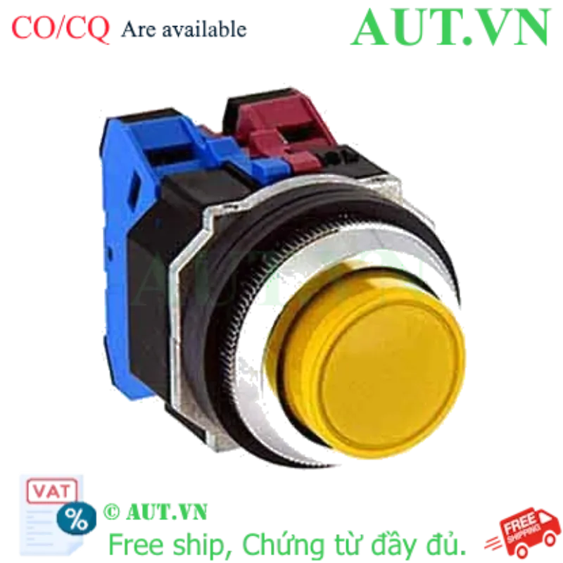 Ảnh của Nút nhấn giữ không đèn IDEC AOD222NY D30 2NO+2NC (Vàng)
