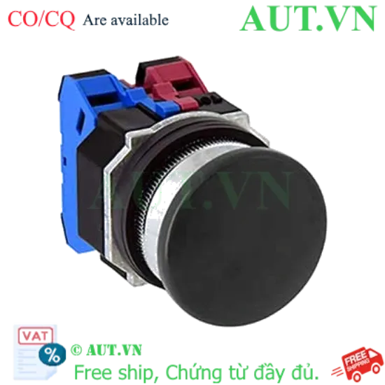 Ảnh của Nút nhấn giữ không đèn IDEC AOD322NB D30 2NO+2NC (Đen)