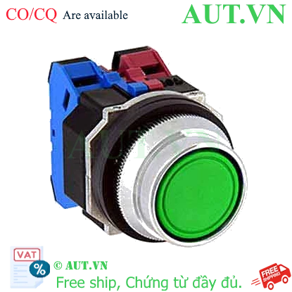 Ảnh của Nút nhấn giữ không đèn IDEC AOFD201NG D30 1NC (Xanh)