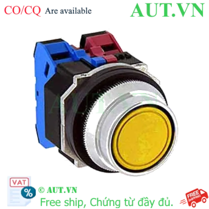 Ảnh của Nút nhấn giữ không đèn IDEC AOFD220NY D30 2NO (Vàng)