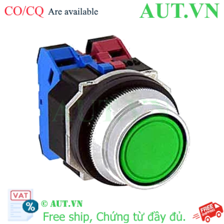 Ảnh của Nút nhấn giữ không đèn IDEC AOFD222NG D30 2NO+2NC (Xanh)