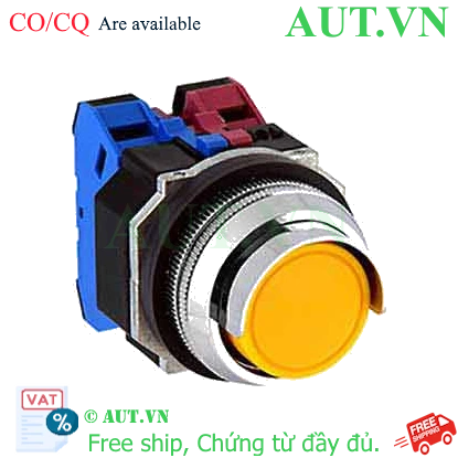 Ảnh của Nút nhấn giữ không đèn IDEC AOGD211NY D30 1NO+1NC (Vàng)