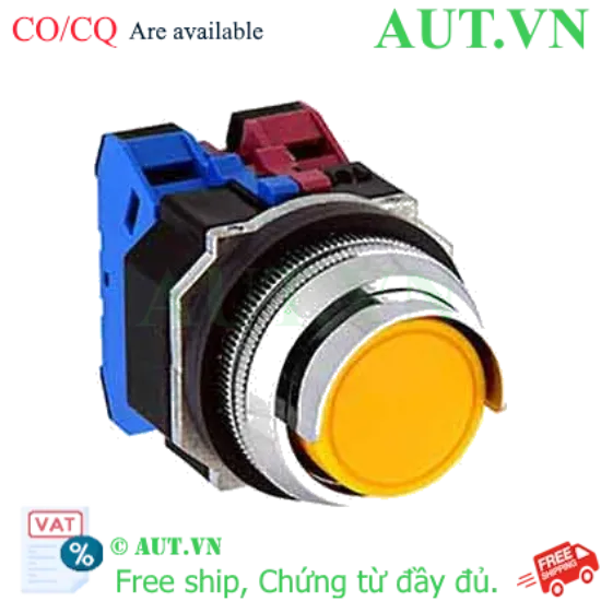Ảnh của Nút nhấn giữ không đèn IDEC AOGD211NY D30 1NO+1NC (Vàng)