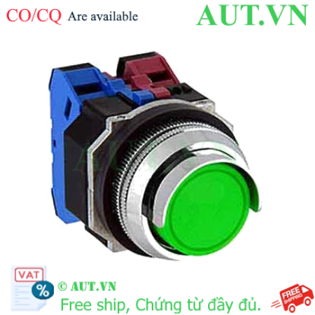 Ảnh của Nút nhấn giữ không đèn IDEC AOGD222NG D30 2NO+2NC (Xanh)