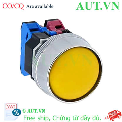 Ảnh của Nút nhấn giữ không đèn IDEC AOGD301NY D30 1NC (Vàng)