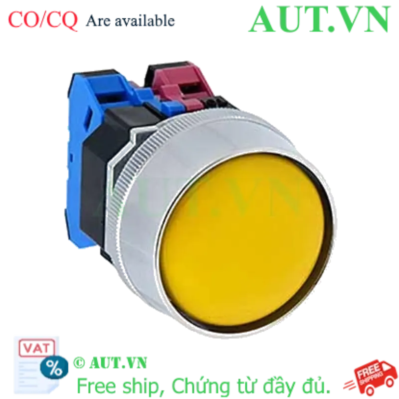Ảnh của Nút nhấn giữ không đèn IDEC AOGD320NY D30 2NO (Vàng)