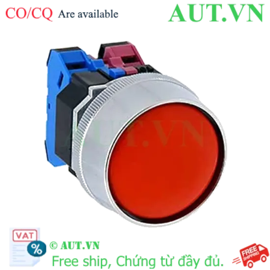 Ảnh của Nút nhấn giữ không đèn IDEC AOGD322NR D30 2NO+2NC (Đỏ)