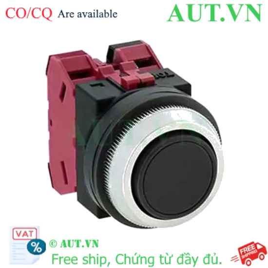 Ảnh của Nút nhấn giữ không đèn IDEC AON102B D30 2NC (Đen)