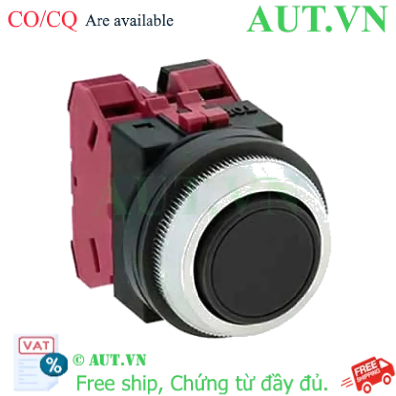 Ảnh của Nút nhấn giữ không đèn IDEC AON102B D30 2NC (Đen)