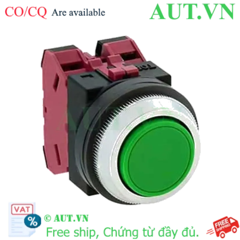 Ảnh của Nút nhấn giữ không đèn IDEC AON102G D30 2NC (Xanh)