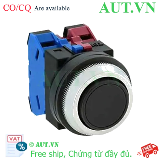 Ảnh của Nút nhấn giữ không đèn IDEC AON111B D30 1NO+1NC (Đen)