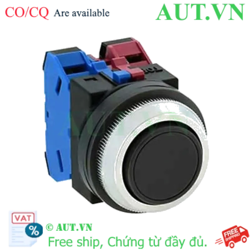 Ảnh của Nút nhấn giữ không đèn IDEC AON111B D30 1NO+1NC (Đen)