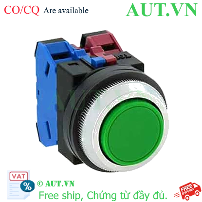 Ảnh của Nút nhấn giữ không đèn IDEC AON111G D30 1NO+1NC (Xanh)