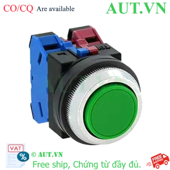 Ảnh của Nút nhấn giữ không đèn IDEC AON111G D30 1NO+1NC (Xanh)