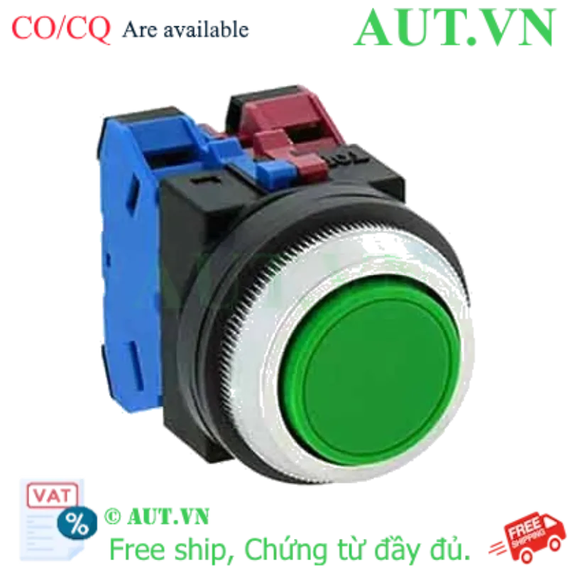 Ảnh của Nút nhấn giữ không đèn IDEC AON111G D30 1NO+1NC (Xanh)