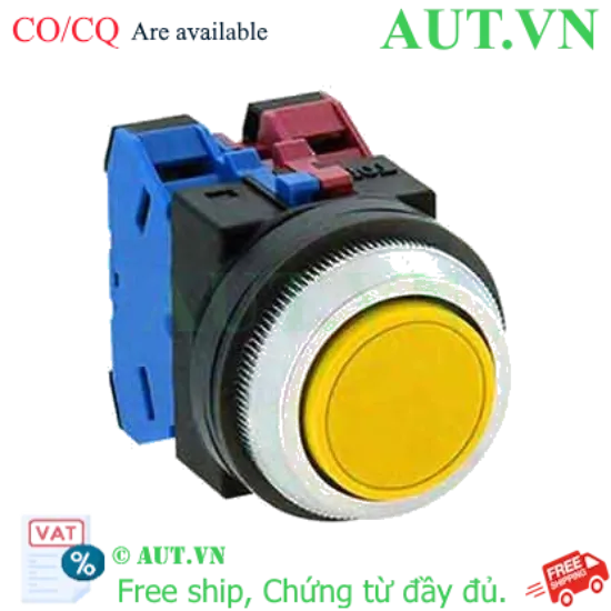 Ảnh của Nút nhấn giữ không đèn IDEC AON122Y D30 2NO+2NC (Vàng)