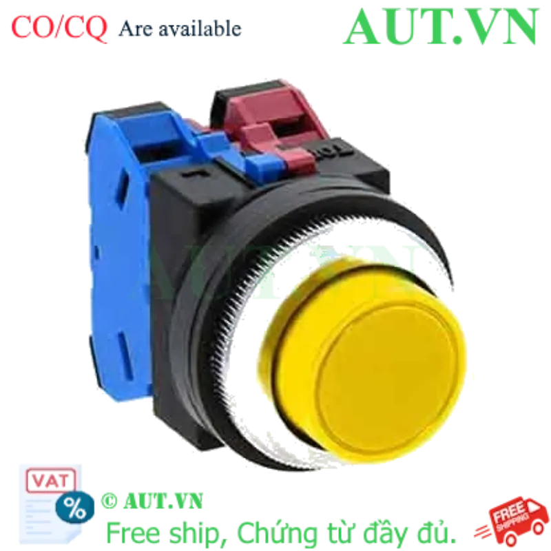 Ảnh của Nút nhấn giữ không đèn IDEC AON202Y D30 2NC (Vàng)