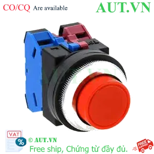 Ảnh của Nút nhấn giữ không đèn IDEC AON222R D30 2NO+2NC (Đỏ)
