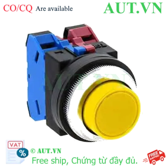 Ảnh của Nút nhấn giữ không đèn IDEC AON222Y D30 2NO+2NC (Vàng)