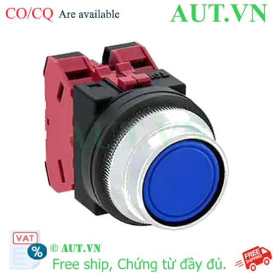 Ảnh của Nút nhấn giữ không đèn IDEC AON2F02B D30 2NC (Đen)