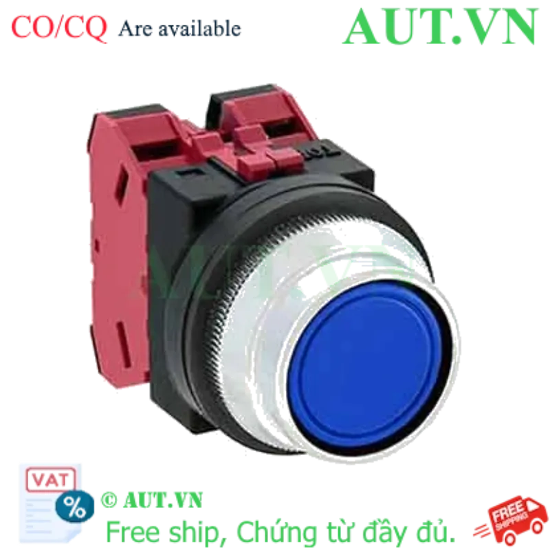 Ảnh của Nút nhấn giữ không đèn IDEC AON2F02B D30 2NC (Đen)