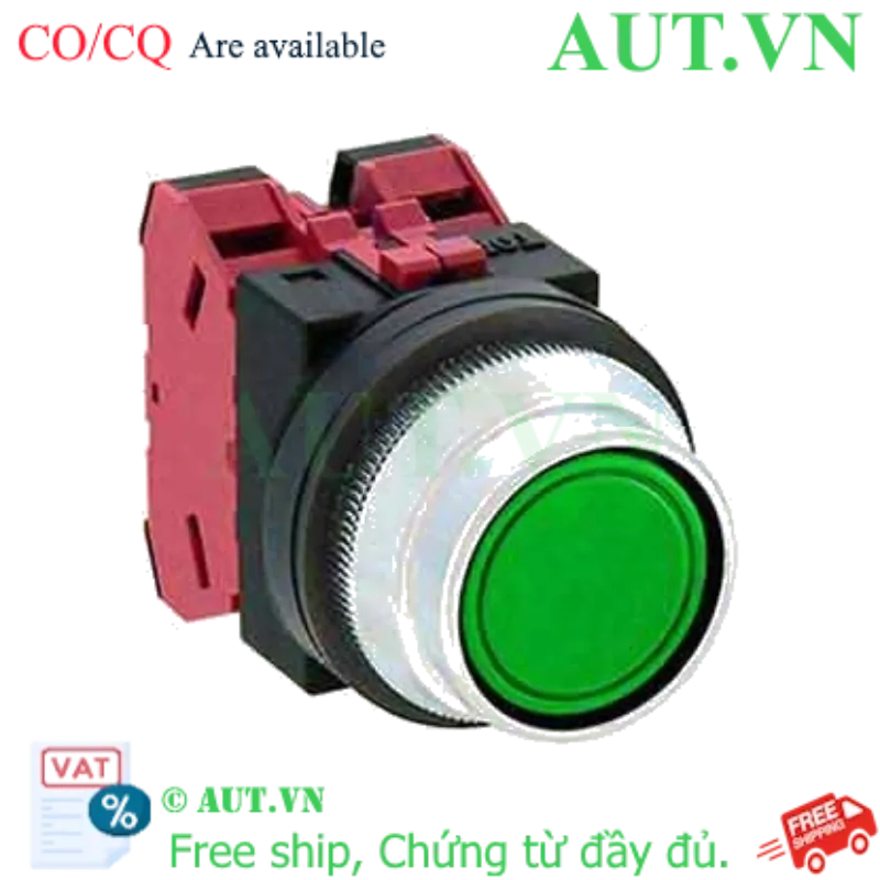 Ảnh của Nút nhấn giữ không đèn IDEC AON2F02G D30 2NC (Xanh)