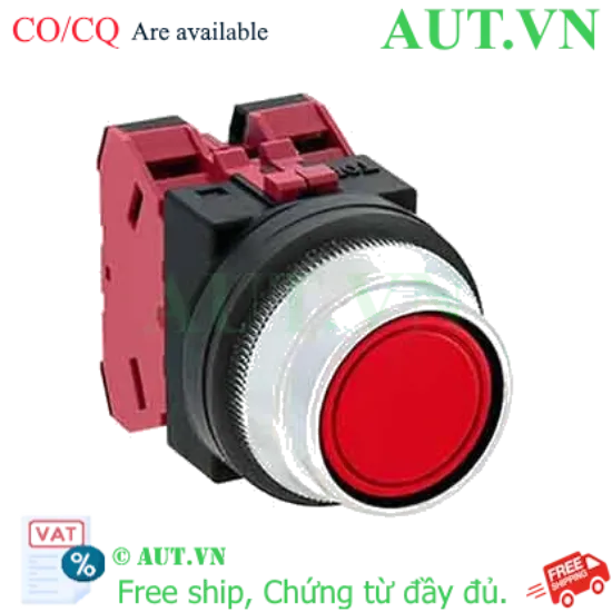 Ảnh của Nút nhấn giữ không đèn IDEC AON2F02R D30 2NC (Đỏ)