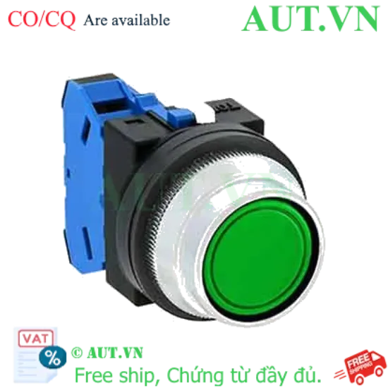 Ảnh của Nút nhấn giữ không đèn IDEC AON2F10G D30 1NO (Xanh)