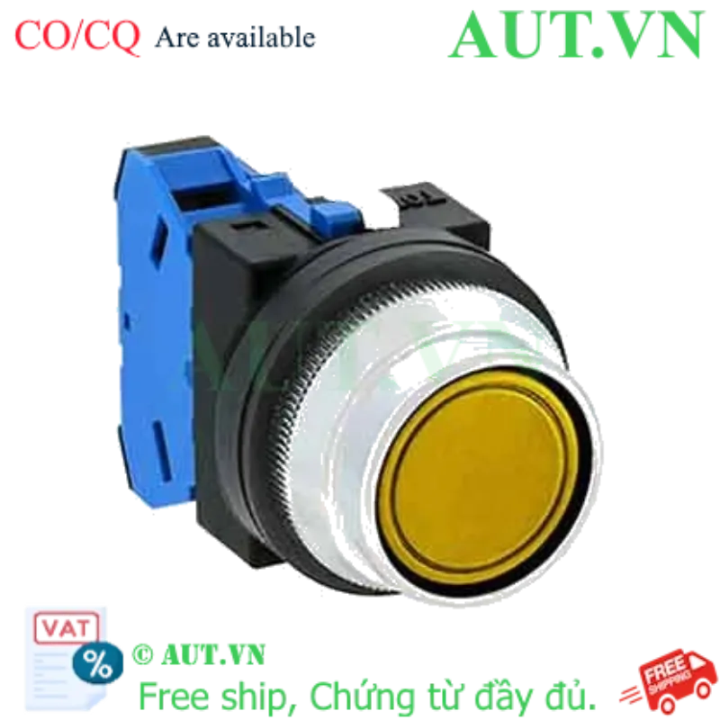 Ảnh của Nút nhấn giữ không đèn IDEC AON2F10Y D30 1NO (Vàng)