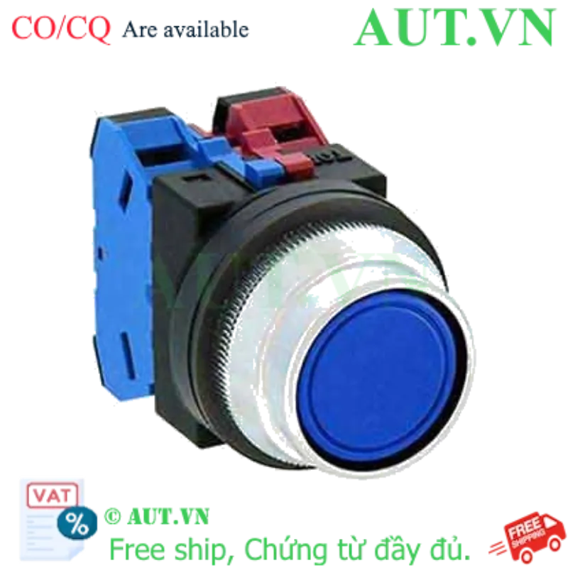 Ảnh của Nút nhấn giữ không đèn IDEC AON2F11B D30 1NO+1NC (Đen)