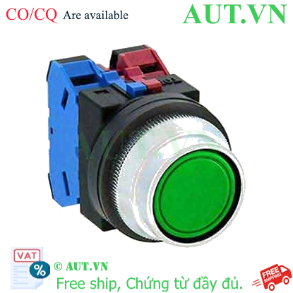 Ảnh của Nút nhấn giữ không đèn IDEC AON2F11G D30 1NO+1NC (Xanh)