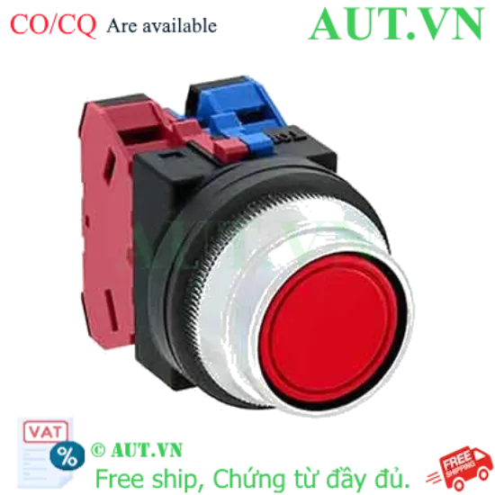 Ảnh của Nút nhấn giữ không đèn IDEC AON2F11R D30 1NO+1NC (Đỏ)