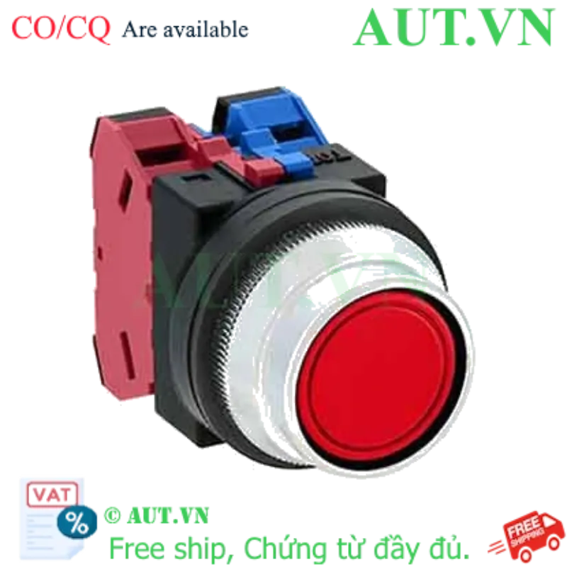 Ảnh của Nút nhấn giữ không đèn IDEC AON2F11R D30 1NO+1NC (Đỏ)