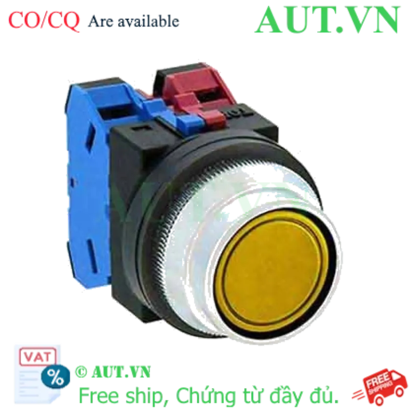 Ảnh của Nút nhấn giữ không đèn IDEC AON2F11Y D30 1NO+1NC (Vàng)