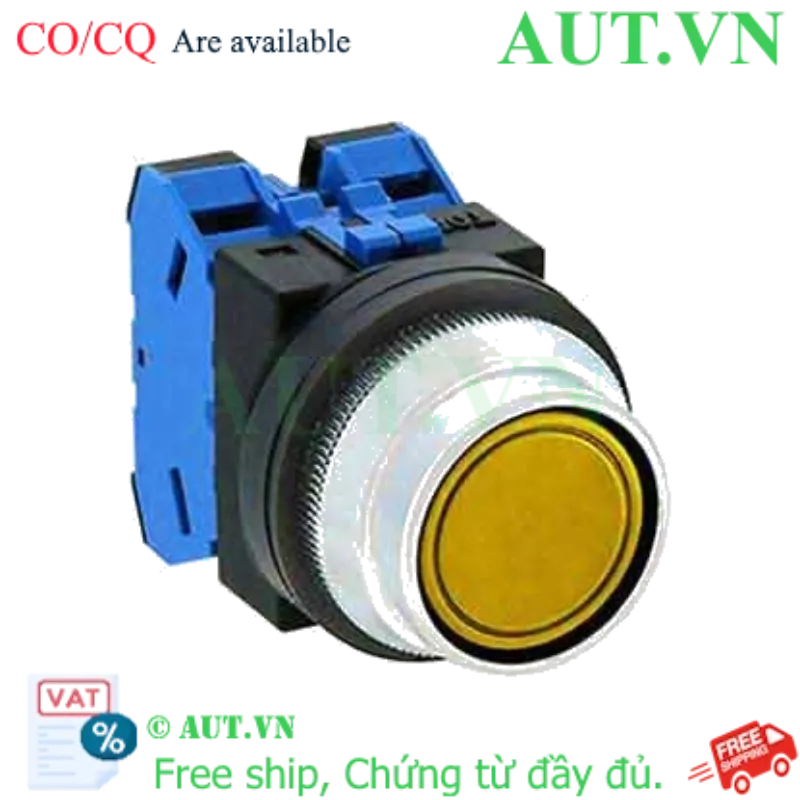 Ảnh của Nút nhấn giữ không đèn IDEC AON2F20Y D30 2NO (Vàng)
