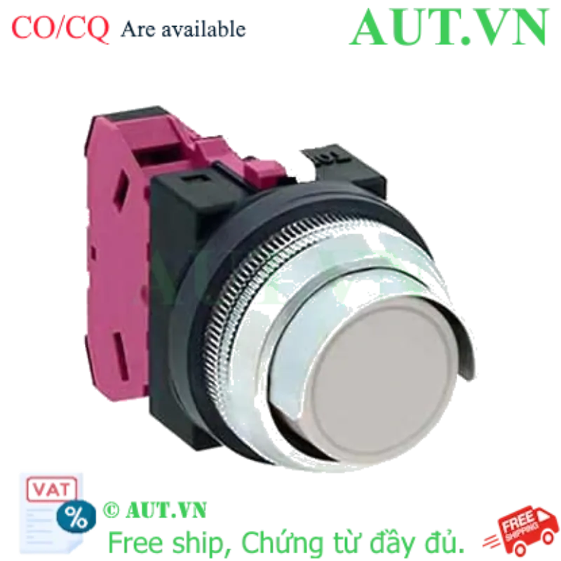Ảnh của Nút nhấn giữ không đèn IDEC AON2G01W D30 1NC (Trắng)