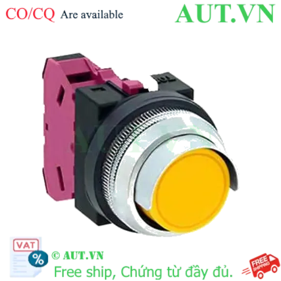 Ảnh của Nút nhấn giữ không đèn IDEC AON2G01Y D30 1NC (Vàng)