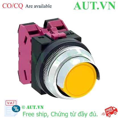 Ảnh của Nút nhấn giữ không đèn IDEC AON2G02Y D30 2NC (Vàng)