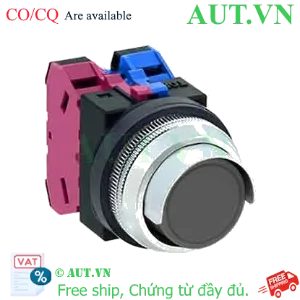 Ảnh của Nút nhấn giữ không đèn IDEC AON2G11B D30 1NO+1NC (Đen)
