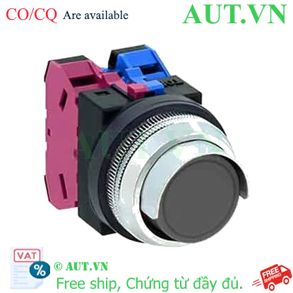 Ảnh của Nút nhấn giữ không đèn IDEC AON2G11B D30 1NO+1NC (Đen)