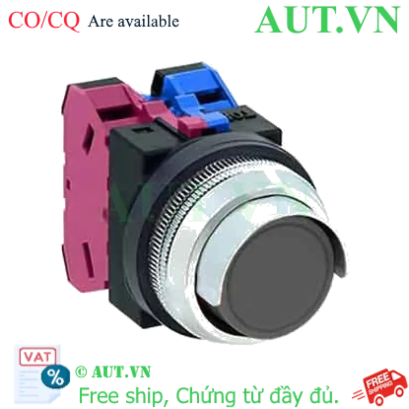 Ảnh của Nút nhấn giữ không đèn IDEC AON2G11B D30 1NO+1NC (Đen)